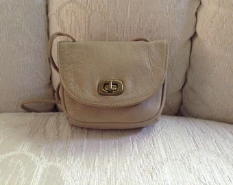 Nine West Leather Crossbody In Tan