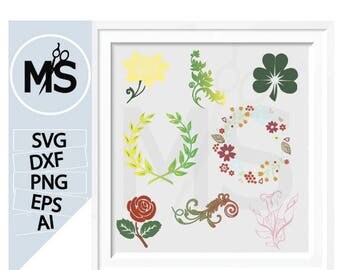 70% OFF, svg flowers, Flower SVG File, Circle monogram frames svg Flower Monogram svg, Flower Decoration Svg, Hand Drawn Svg Flower