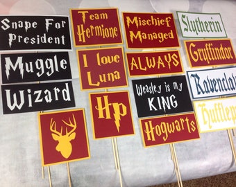 Harry Potter photo booth props