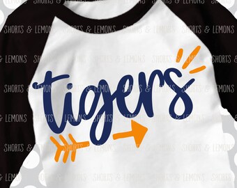 Tigers svg, Arrow svg, Tigers, Cut File, iron on, football mom svg, Silhouette, Printable iron on, Digital Download, Cricut, dxf, clip art