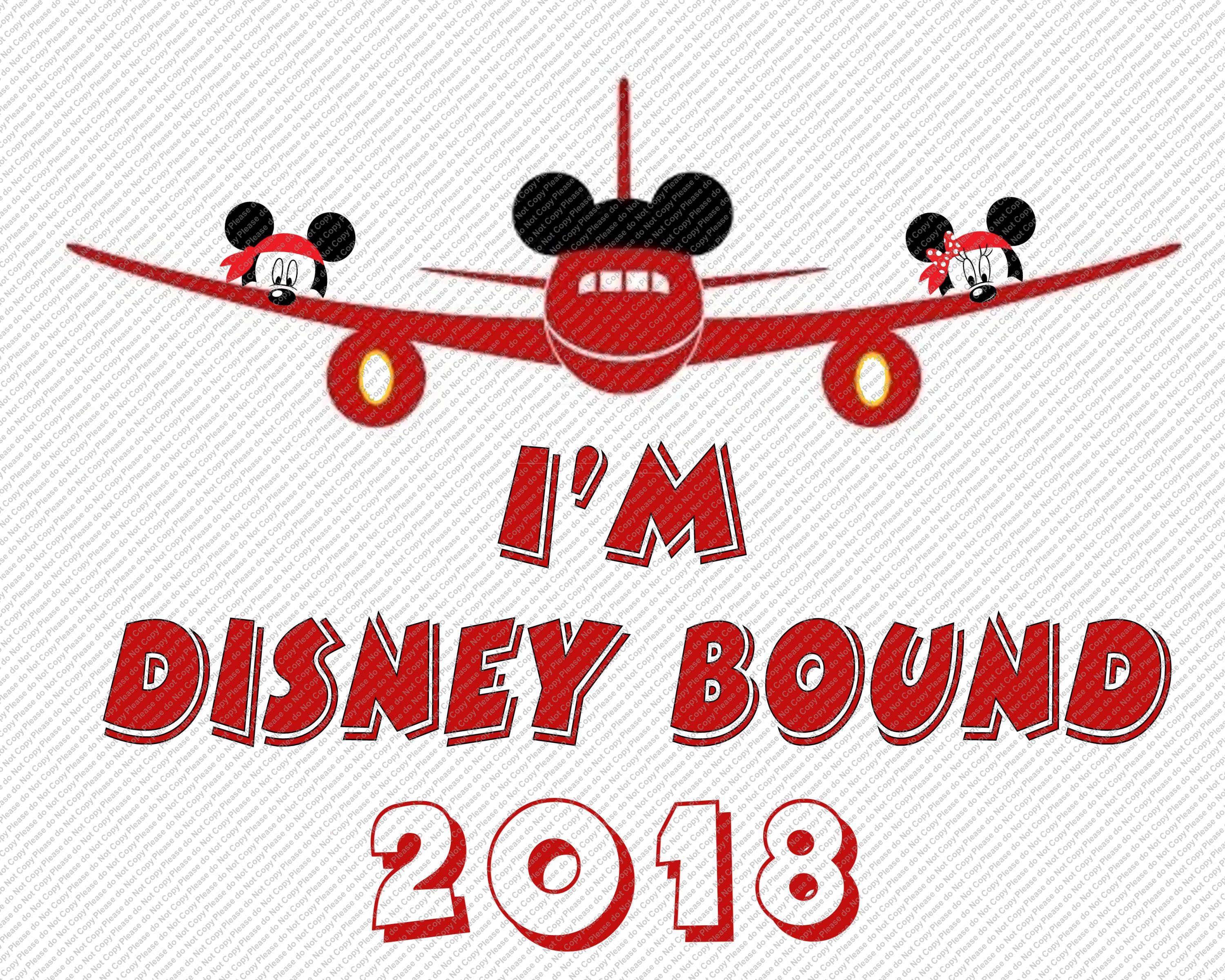 Download I'm Disney Bound 2018 Airplane Minnie and Mickey Mouse ...