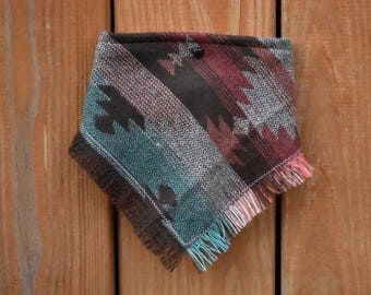Wild Indian // Dog Bandana // Aztec // Tie On // Bow Tie // Fray // Cute Dog Bandana // Fall Dog Bandana // Dog Scarf // Puppy Bandana