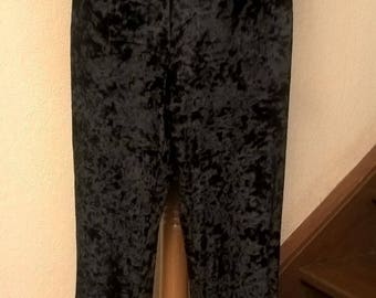 Pants flared velvet and Black Lace