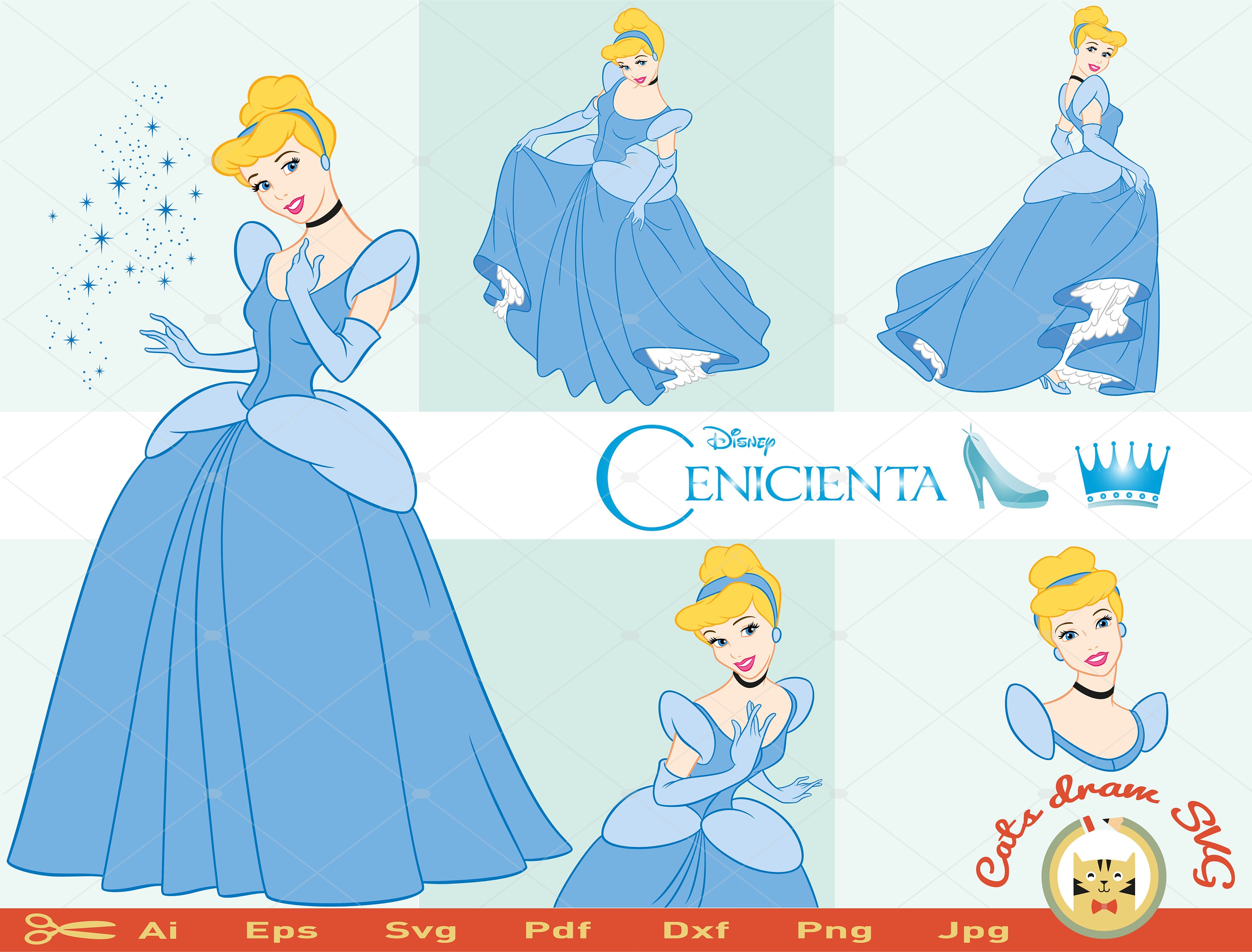 Download Cinderella svg cenicienta svg disney princess svg princess