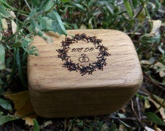 Wedding wreath box,Engagement box,Wedding Ring Box,Wooden Jewelry box,Engagement,Wedding ring, Ring holder box,Wooden jewelry box, Oak box