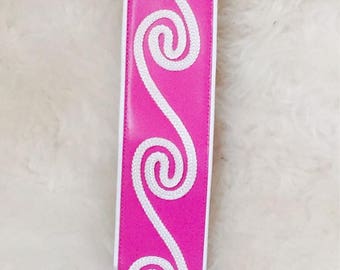 1980's Christian Dior Hot Pink and White Belt