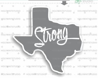 Texas Strong, Quote Stamps, Digital Stamp, Inspirational Quote Stamp, Planner Stamps, Stamps, File for Silhouette, File for Cricut, Texas
