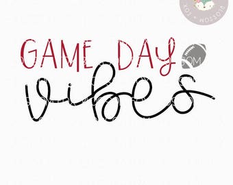 Football SVG, Game Day Vibes Svg, Game Day SVG, Tailgate, Touchdowns Football Mom, Sports svg, Friday Night Lights, Cutting File, Southern