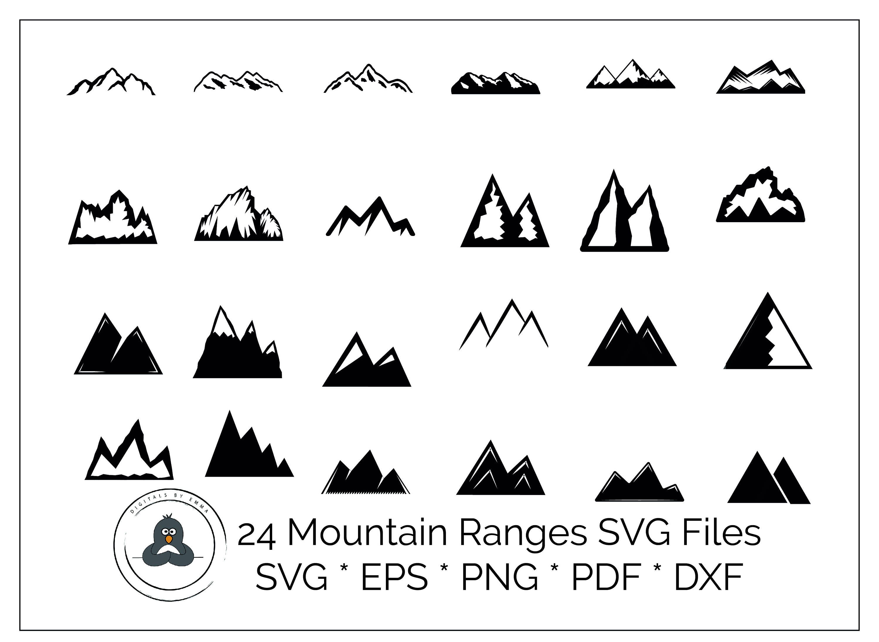 Layered Mountain SVG