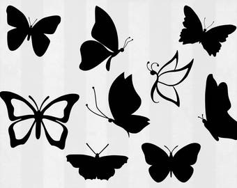 Butterfly SVG Bundle, butterfly clipart, butterfly cut files, svg files for silhouette, files for cricut, svg, dxf, eps, cuttable design