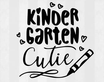 Kindergarten Cutie SVG Bundle, Kinder Cutie clipart, cut files, svg files for silhouette, files for cricut, svg, dxf, eps, cuttable design