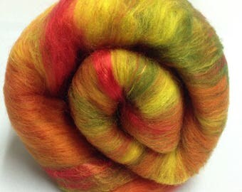 Carded fibre Batt for spinning and felting Art batt Spinning fiber 50g (1.95 oz)