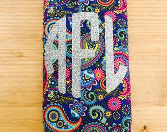 Monogrammed Slim Can sleeve, Personalized Cozie, Personalized Slim Can Sleeve, Slim Can Sleeve