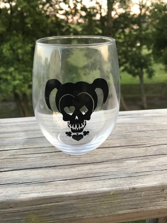 harley davidson stemless wine glasses