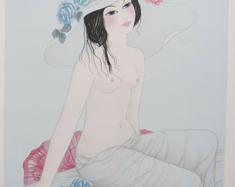 Japonaise au chapeau - Mara Tran Long