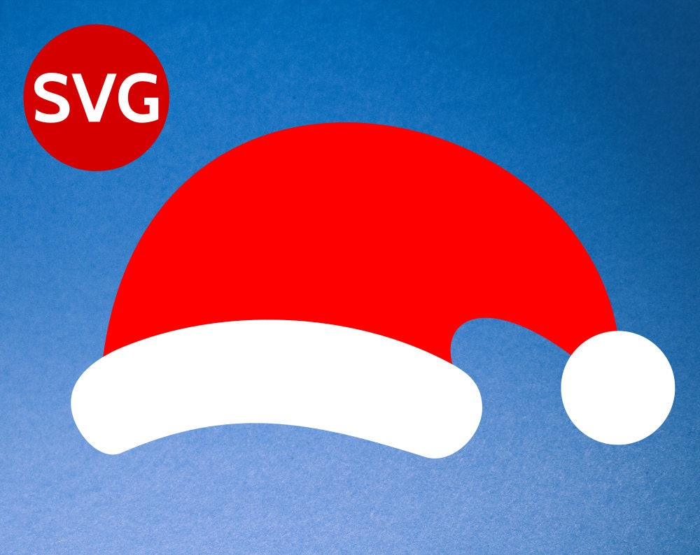 Download Santa Hat SVG for Cricut & Silhouette - Santa Hat DXF, PNG ...