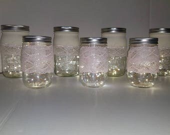 Mason jar night light or centerpiece