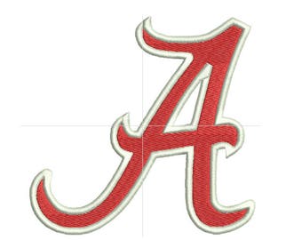 Alabama embroidery design, University of Alabama logo, machine embroidery designs, instant download, 7 sizes, embroidery designs