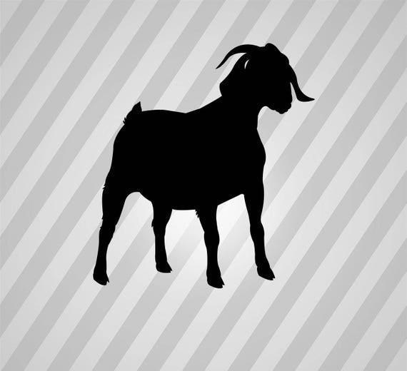 Download boer goat Silhouette - Svg Dxf Eps Silhouette Rld RDWorks ...