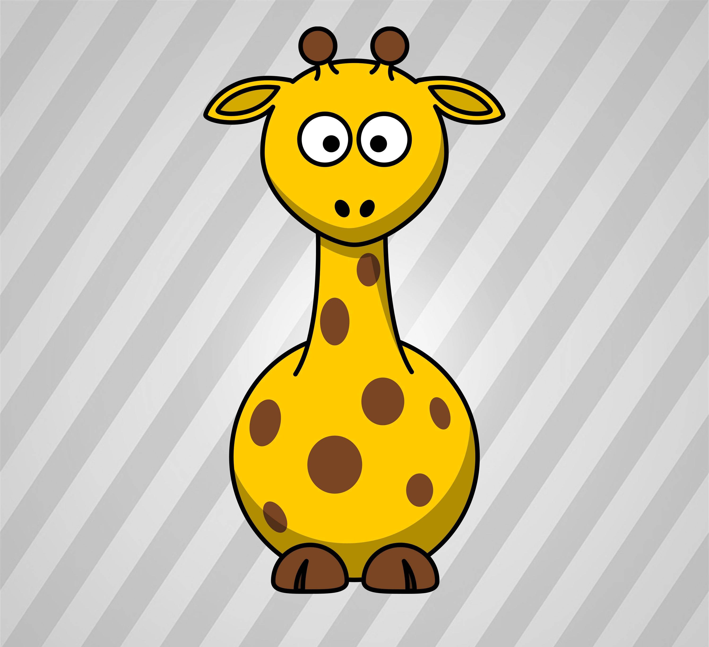 Download Giraffe Silhouette Cartoon Giraffe - Svg Dxf Eps ...