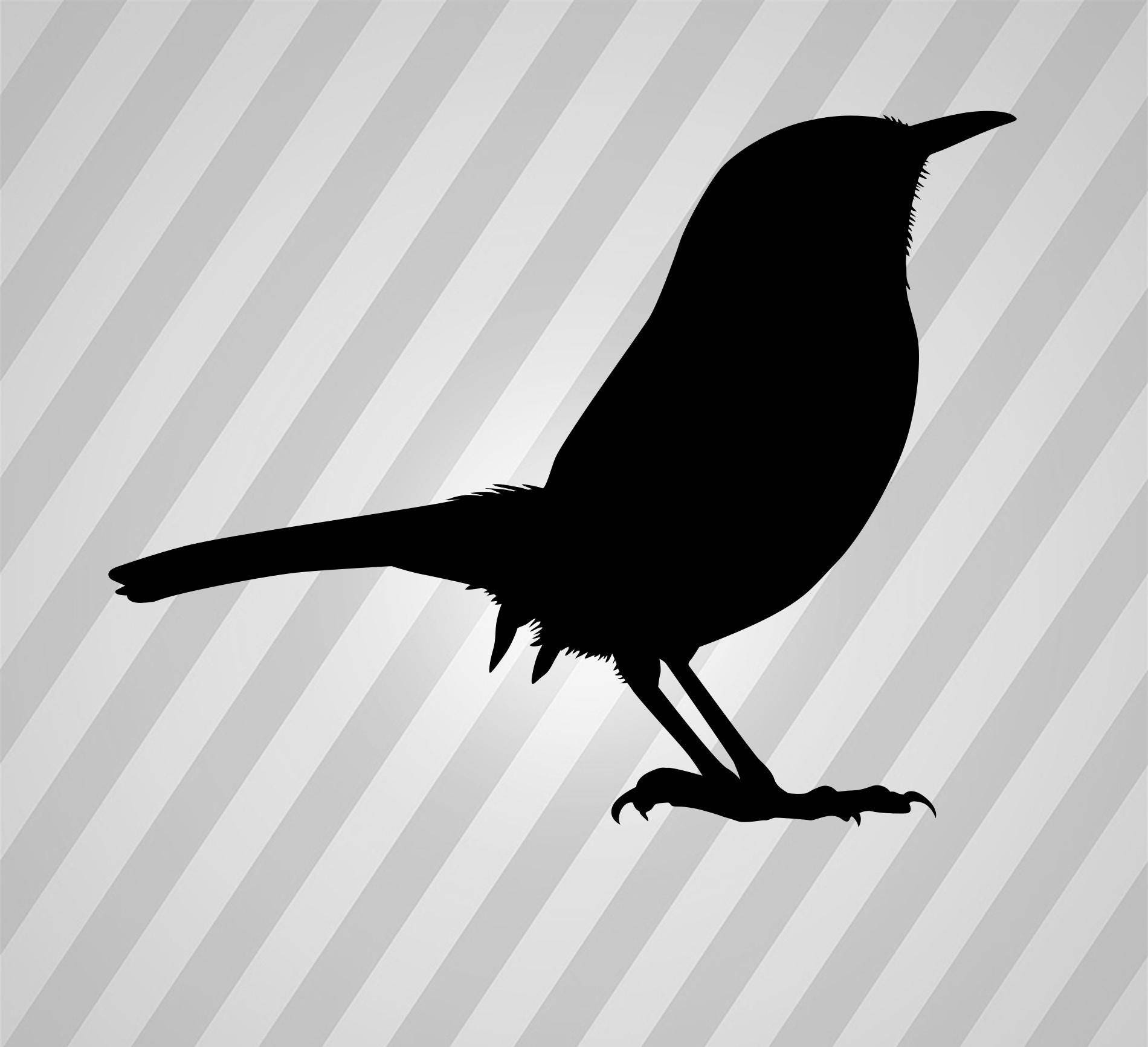 Download Bird Wren Silhouette Bird - Svg Dxf Eps Silhouette Rld ...