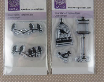 Assortment of small scrap clear stamps