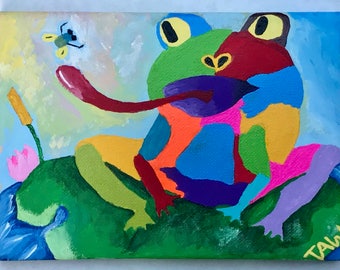 The Fly Catcher (original painting) 5x7