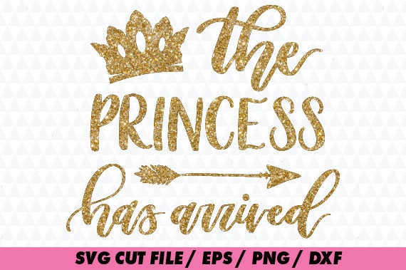 Birthday svg princess has arrived svg Newborn svg New baby