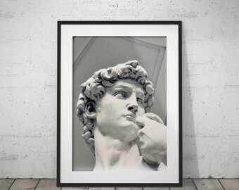 David poster sculpture poster Michel Ange Statue print peace statue digital art printable art meditation art religious inspiration deco