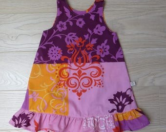 simple cotton dress printed arabesque