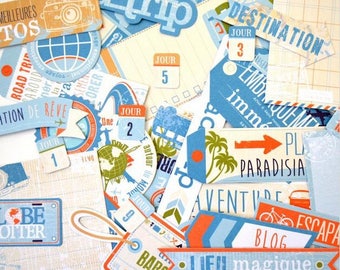 Embellishments - Die cut - Globe trotter - 43 - Toga - paper new words
