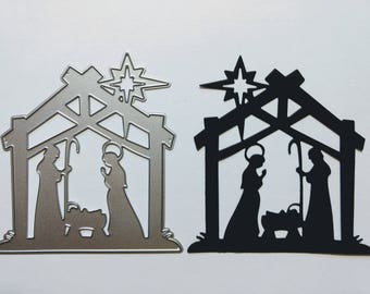 Nativity die cut | Etsy