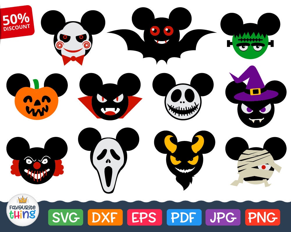 Download Scary Disney Svg Halloween Mickey Mouse Head Svg Saw Mask