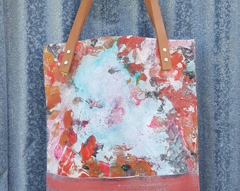 Hand painted Canvas Tote 002