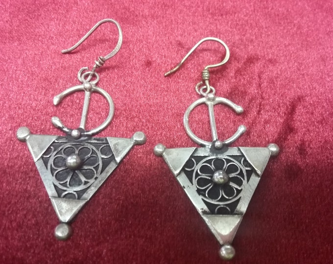 jewelry Boucles d'oreilles pure ancien argent 925 berbères marocains berber pure silver earrings gift for her