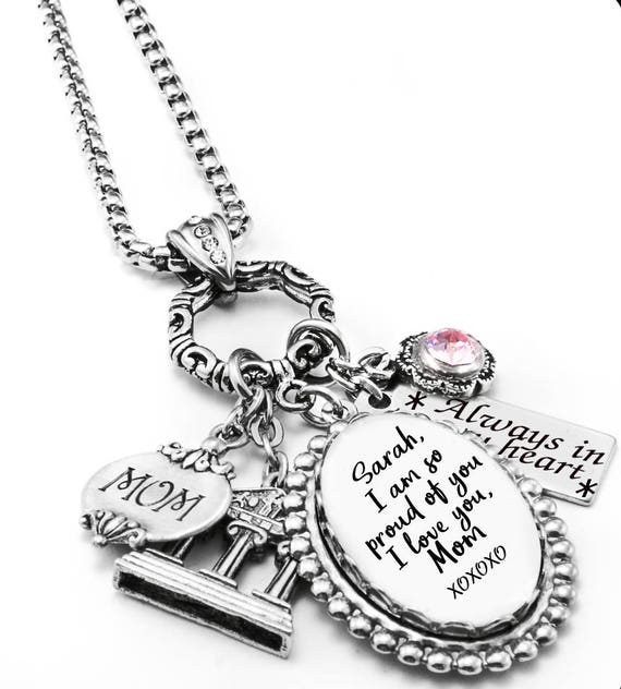 Personalized Charm Necklace Custom Jewelry Personalized