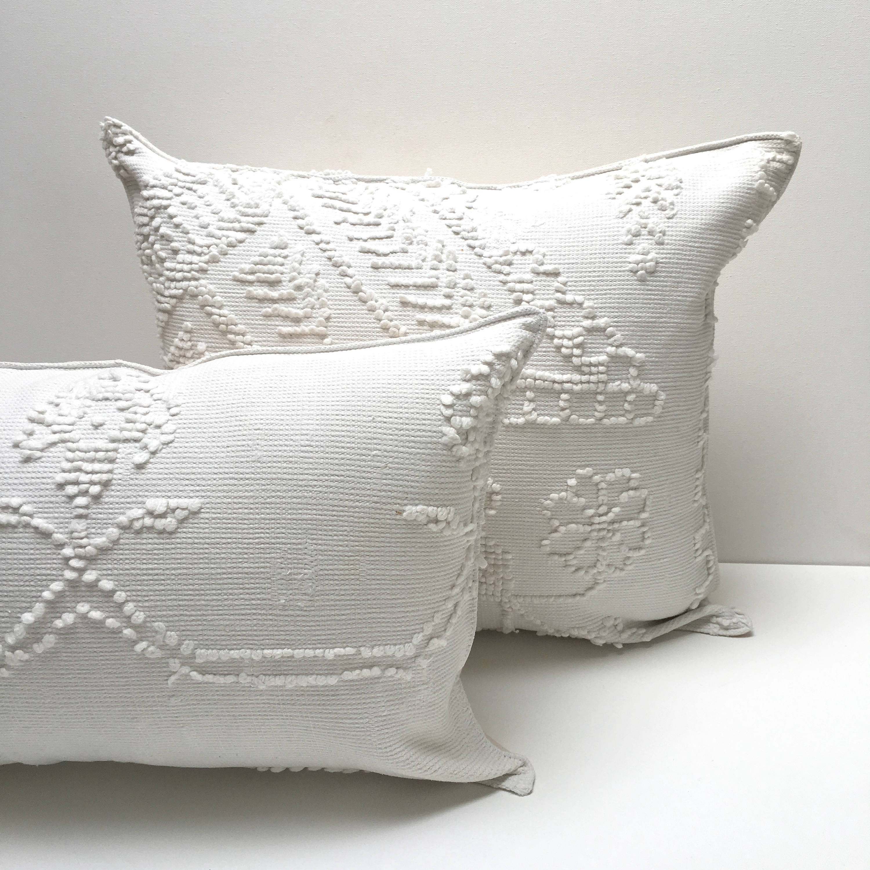 vintage chenille pillows