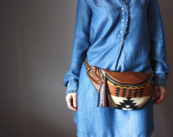 Belt Bag, Leather hip bag, Crossbody bag, Fanny Pack, Hip Bag, leather Bag, Festival Bag, boho , Hands Free Bag