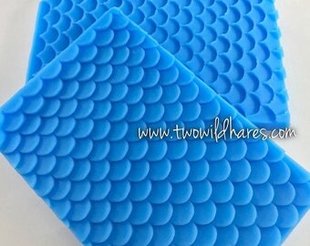 MERMAID/DRAGON 3D Impression Mat, Positive & Negative Print, Silicone, 100mmx65mm