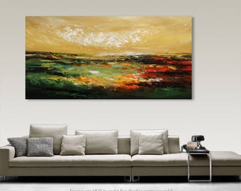 Palette Knife Painting, Modern Painting, Art, LARGE Painting, Wall decor, Wall Art, Canvas Art, Acrylic painting, Art by Catalin Seascape