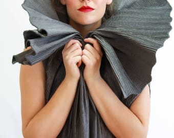 Pleated Avant Garde Wrap