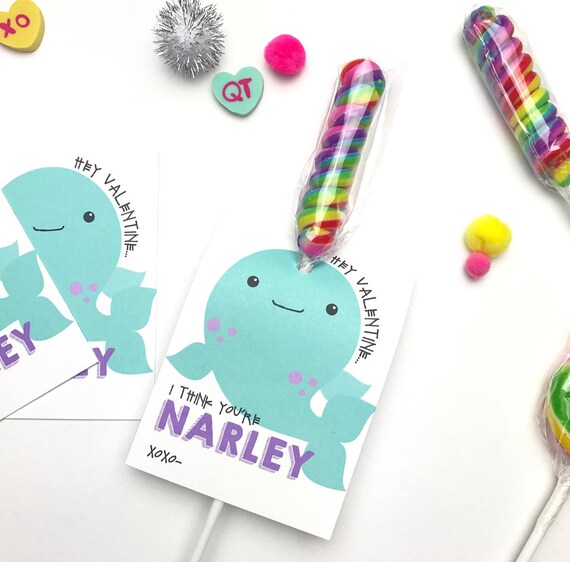 Lovely 15 Narwhal Valentine Card