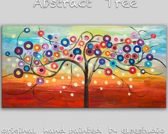 Sale Art, Painting, oil, Texture oil paintings, Colorful Home Art, modern wall painting, huge art abstract art canvas, Moody art, 48" x 24"