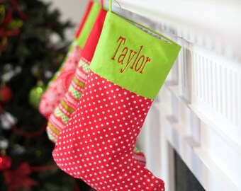 Personalized Christmas Stockings - 8 Designs to Choose From! Free Monogram