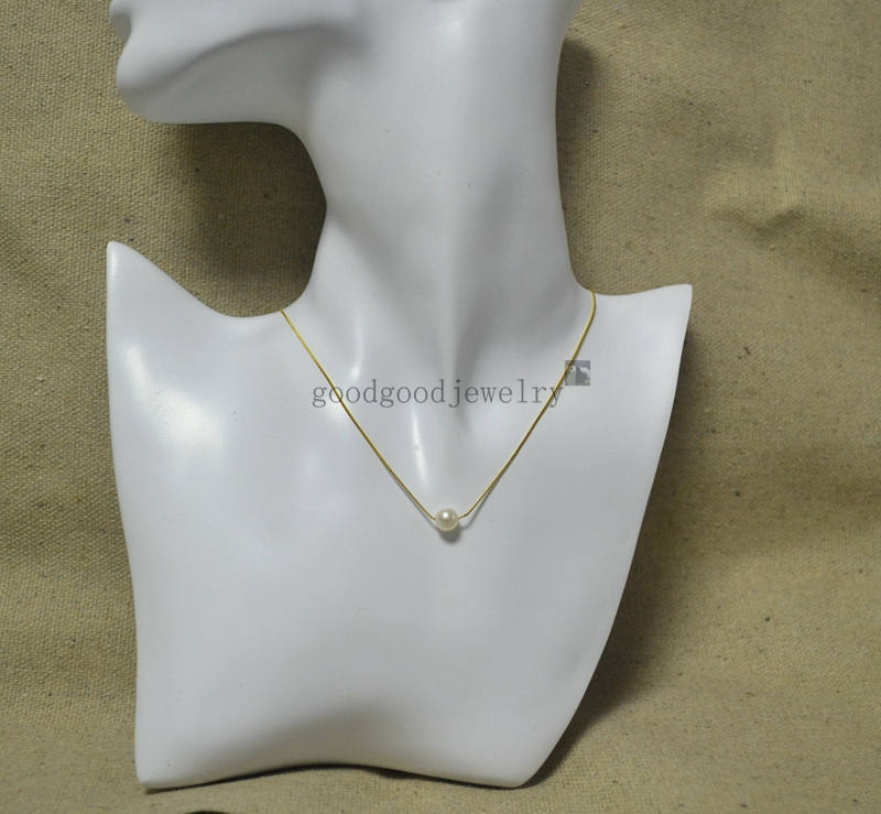 7mm Round Freshwater Pearl Necklace real pearl necklacewomen