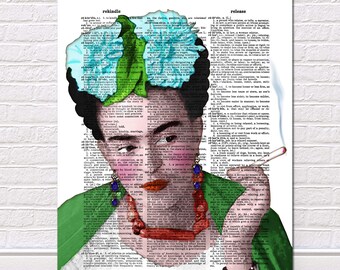 Frida Kahlo Poster Frida Art Deco Boho Prints Mexican Art Frida Print Poster Vintage Frida Kahlo Wall Art Frida Kahlo Painting Mexican Print