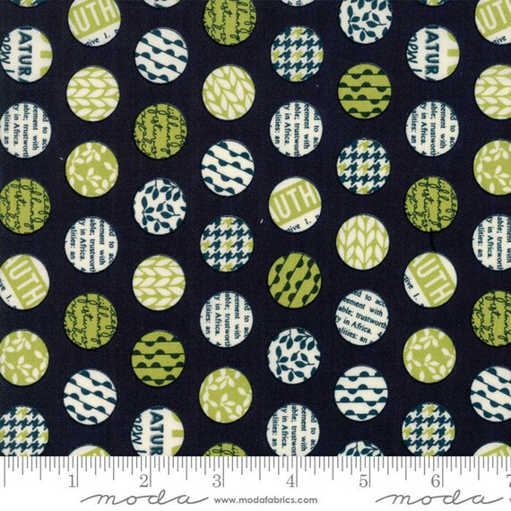 Authentic by Sweetwater for Moda Spot On Black 1/2 Yard Cotton