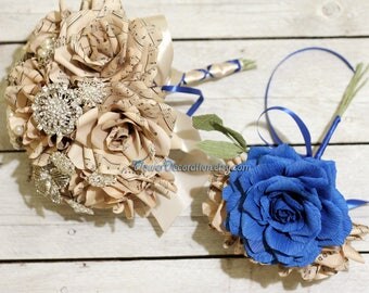 Paper Flowers Wedding Bouquet Brooch Bouquets By FlowerDecoration Paper Flowers Wedding Bouquet Brooch Bouquets By FlowerDecoration
