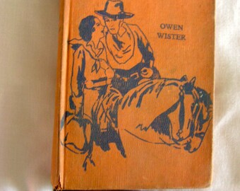 THE VIRGINIAN Vintage Book Cover Empty Binding Junk Journal Smash Book Art Journal Diaries Planners