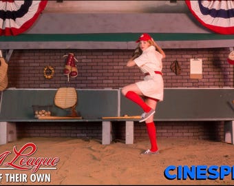 Adult sized vintage league of their own baseball uniform